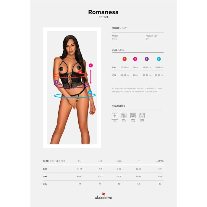 Male Sex Toys Romanesa Corset Thong Obsessive