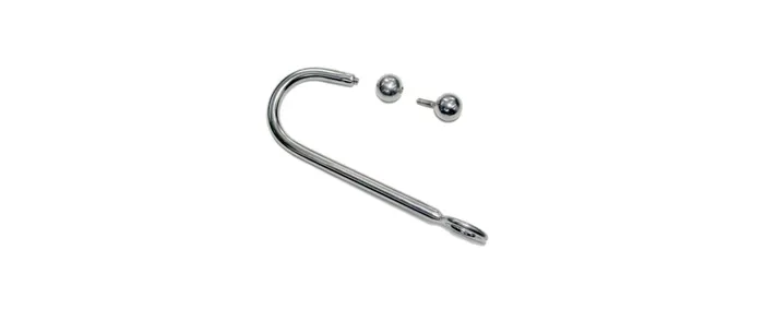 Male Sex Toys Touch of Fur Double Ball Detachable Anal Hook