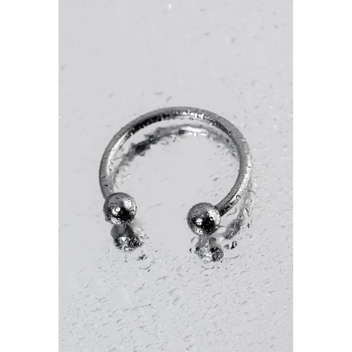 Metal Male Sex Toys Silver Metal 3cm Penis Erection Ring