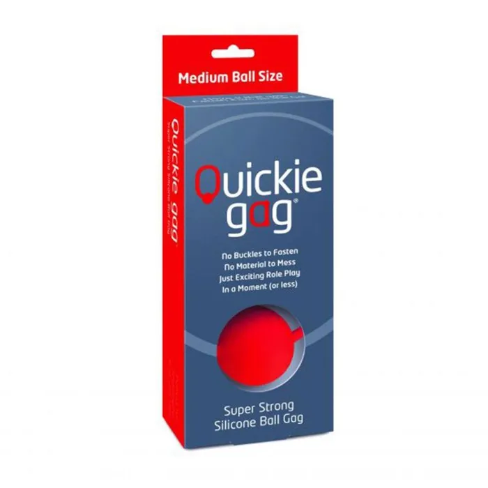 MyRisque Male Sex Toys Quickie Gag Medium Ball Red