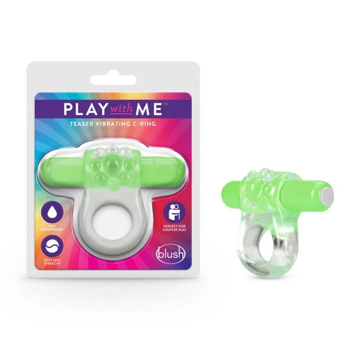 Play With Me Play with Me Teaser Vibrating Cock Ring Green Couples