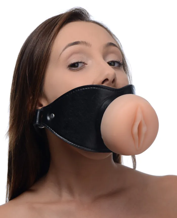 Pussy Face Oral Sex Mouth Gag Master Series Male Sex Toys