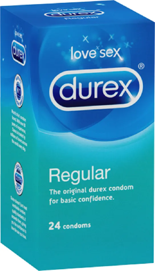 Regular 24s Condom Sex Adult Pleasure Orgasm Durex Female Sex Toys
