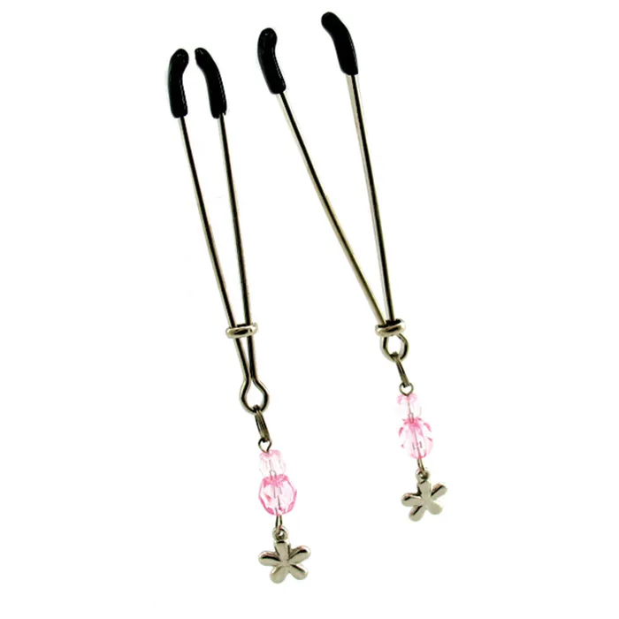 Sex Kitten Sex Kitten Tweezer Clamps Pink Flower Vibrators