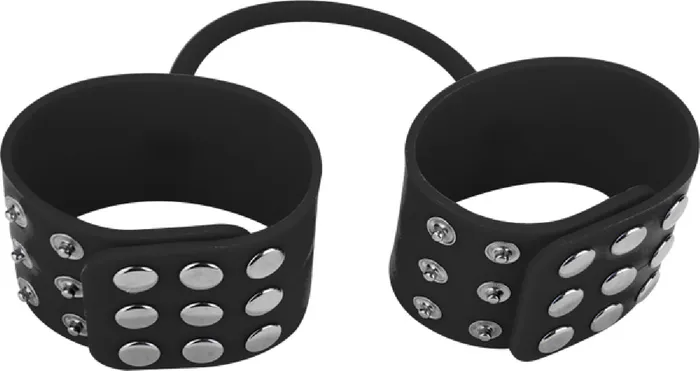 Shots Media Silicone Cuffs Black Bondage Vibrator Sex Adult Pleasure Orgasm Couples