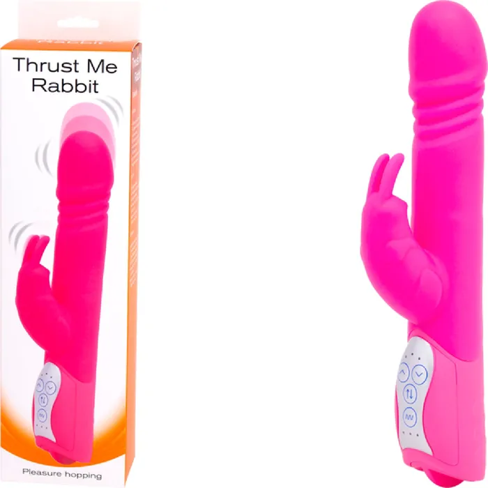 Thrust Me Rabbit Pink Vibrator Sex Toy Adult Orgasm Seven Creations Vibrators Thrust Me Rabbit Pink Vibrator Sex Toy Adult Orgasm Seven Creations Vibrators