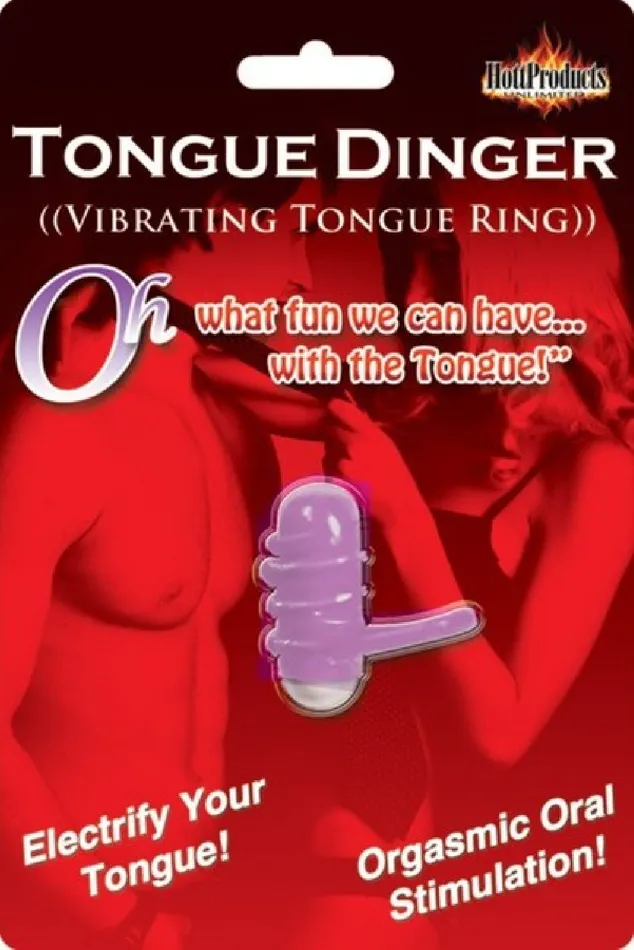 Vibrators Hott Products Unlimited Tongue Dinger Purple