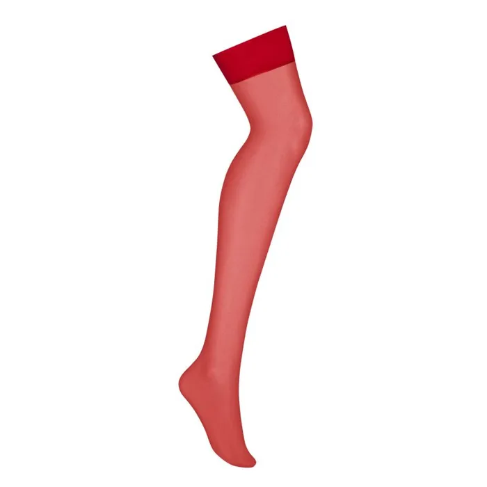Vibrators Obsessive S800 Sheer Stockings Red