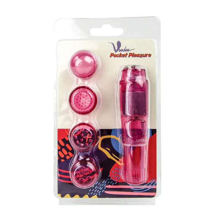 Voodoo Pocket Pleasure w 4 Attachments Voodoo Vibrators Voodoo Pocket Pleasure w 4 Attachments Voodoo Vibrators