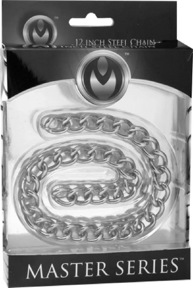 XR Brands Linkage 12 Steel Connector Chain Silver Sex Toy Adult Pleasure Female Sex Toys