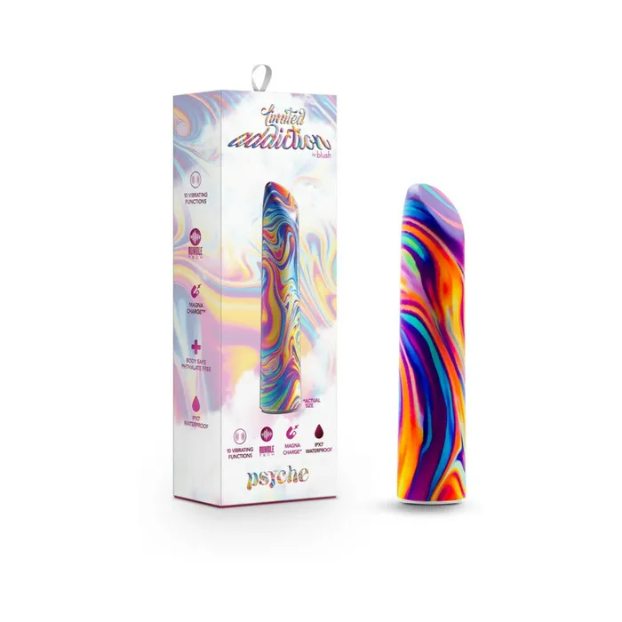 Blush Limited Addiction Psyche Power Vibe Rechargeable Bullet Rainbow Vibrators Blush Limited Addiction Psyche Power Vibe Rechargeable Bullet Rainbow Vibrators