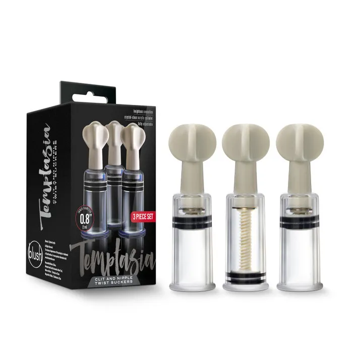 Blush Novelties Anal Temptasia Clit Nipple Twist Suckers Suckers Set of 3
