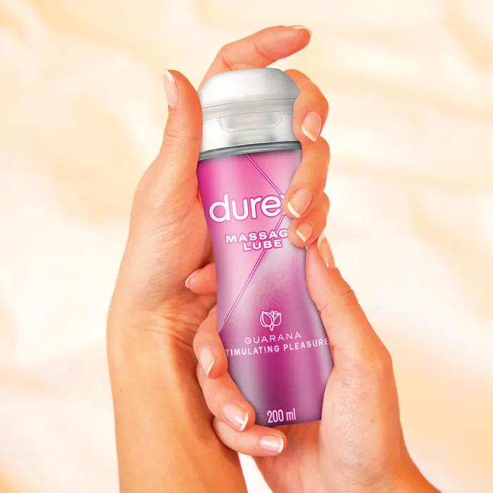 Couples Durex Play 2in1 Stimulating Massage Gel Lube with Guarana Durex