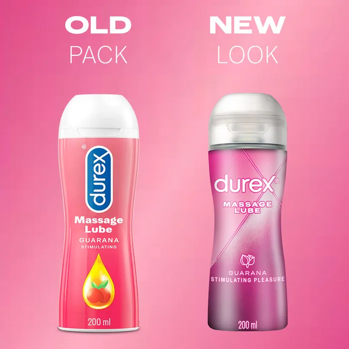 Couples Durex Play 2in1 Stimulating Massage Gel Lube with Guarana Durex