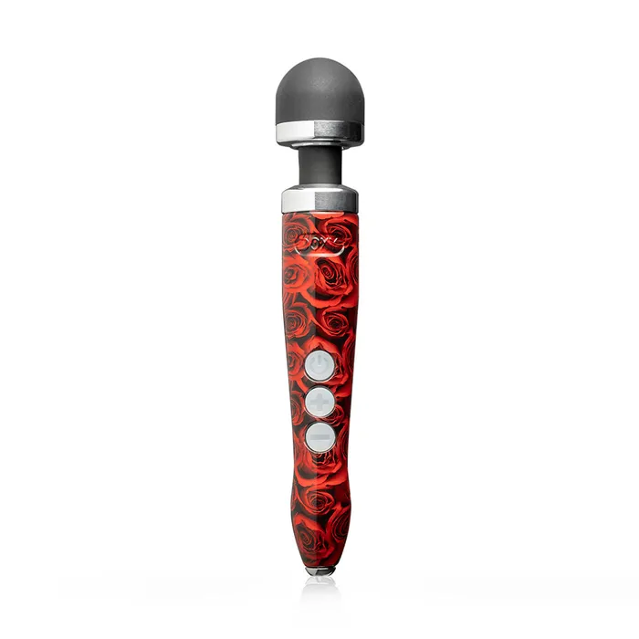 Doxy Die Cast 3R Rechargeable Compact Wand Vibrator Roses Doxy Female Sex Toys Doxy Die Cast 3R Rechargeable Compact Wand Vibrator Roses Doxy Female Sex Toys