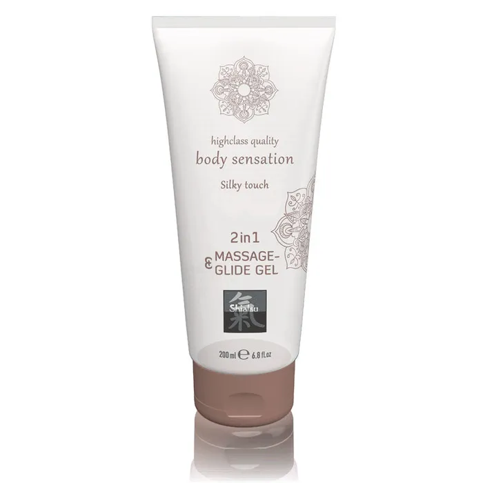 Enhancers Hot Production SHIATSU 2in1 Massage Glide Gel Unscented 200 ml