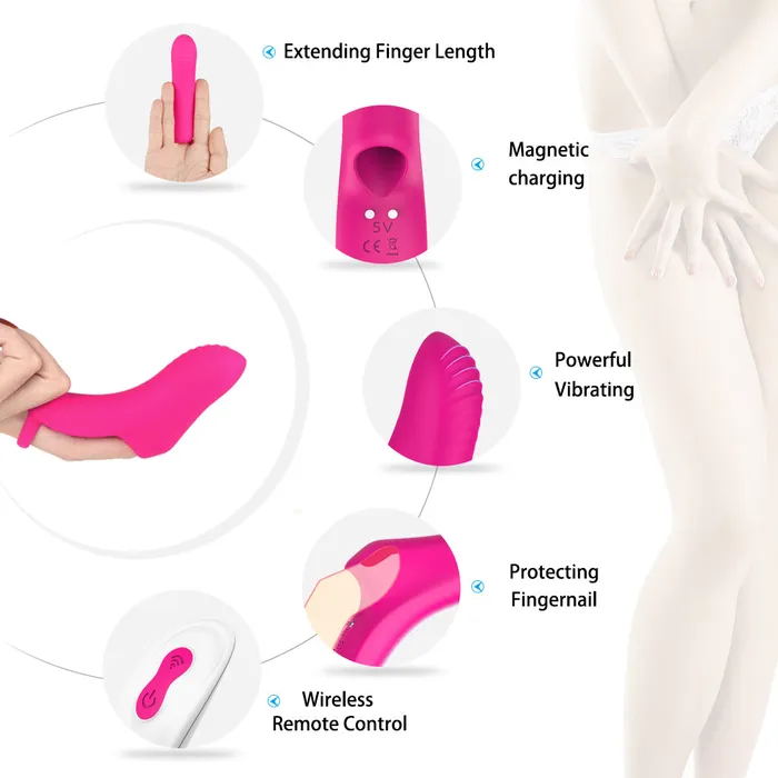 Female Sex Toys soniker G Spot Finger Vibrator Wireless Remote Silent Vibrators for Couples Female Sex Toys soniker G Spot Finger Vibrator Wireless Remote Silent Vibrators for Couples