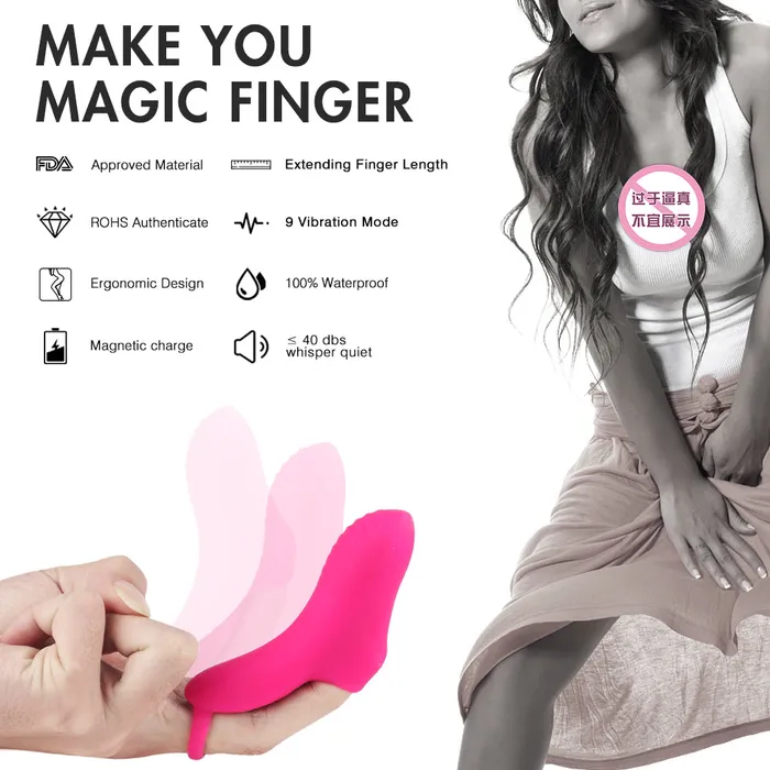 Female Sex Toys soniker G Spot Finger Vibrator Wireless Remote Silent Vibrators for Couples Female Sex Toys soniker G Spot Finger Vibrator Wireless Remote Silent Vibrators for Couples
