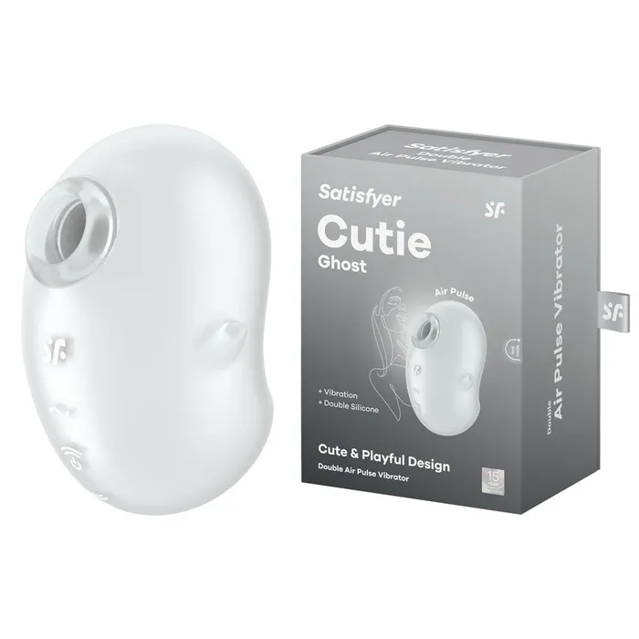 Satisfyer Vibrators Satisfyer Cutie Ghost USB Rechargeable Air Pulse Stimulator Satisfyer Vibrators Satisfyer Cutie Ghost USB Rechargeable Air Pulse Stimulator