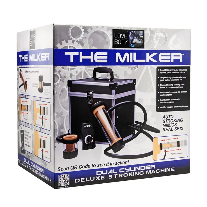 XR Brands LoveBotz The Milker Dual Cylinder Deluxe Stroking Machine Mains Powered Milking Masturbator Male Sex Toys XR Brands LoveBotz The Milker Dual Cylinder Deluxe Stroking Machine Mains Powered Milking Masturbator Male Sex Toys