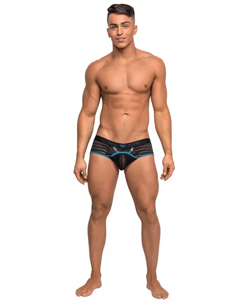 Anal Male Power Lingerie Mini Short Clip Tease Black XL