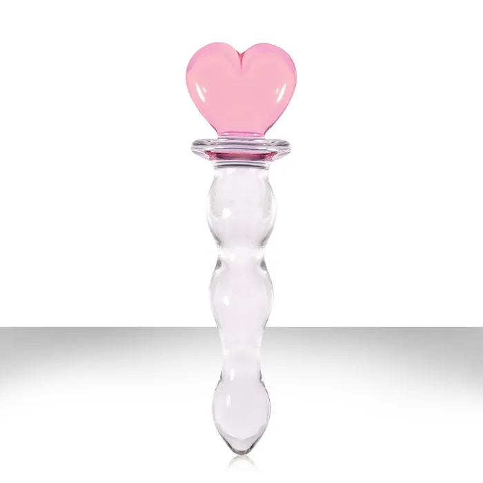 Anal NS Novelties Crystal Heart of Glass Pink