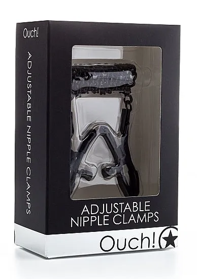 Anal SHOTS AMERICA Adjustable Nipple Clamps Black