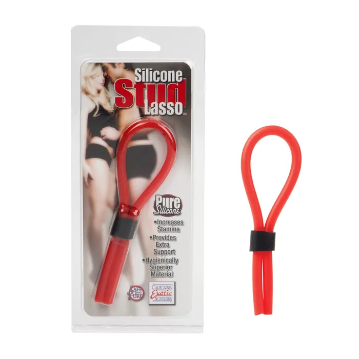 Anal Silicone Stud Lasso Red California Exotic Novelties