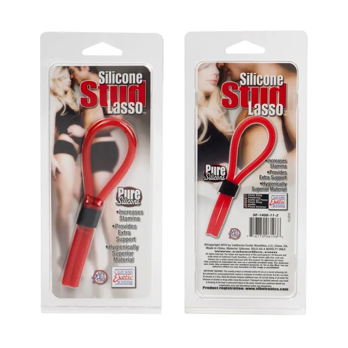 Anal Silicone Stud Lasso Red California Exotic Novelties