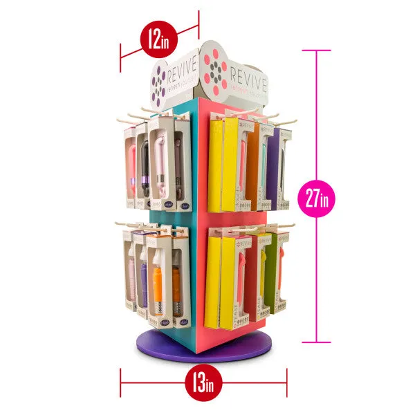 Blush Novelties Vibrators Revive Spinning Countertop Display