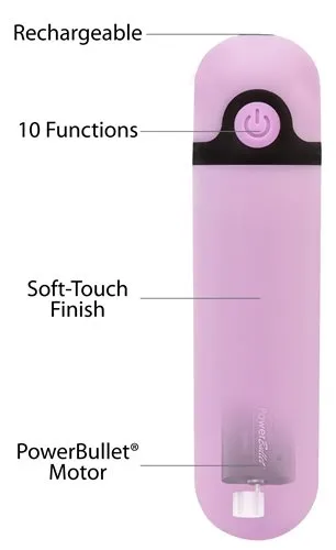 BMS Enterprises Vibrators Rechargeable Bullet Purple