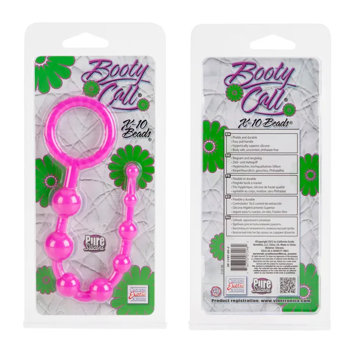 California Exotic Novelties Anal Booty Call X10 Beads Pink
