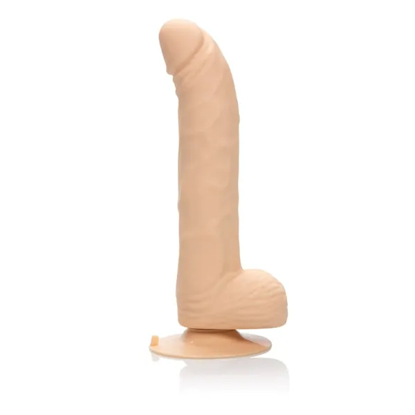 California Exotic Novelties Female Sex Toys Emperor 675 Beige Silicone G 10 Function Vibratig Dildo 