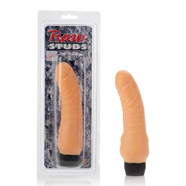 California Exotic Novelties Female Sex Toys Raw Studs Realistic Flex Vibrator 8 In