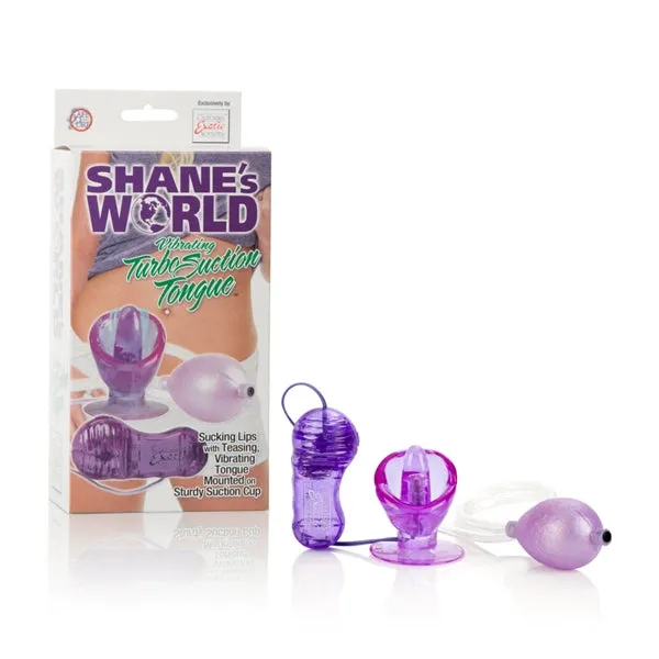 California Exotic Novelties Female Sex Toys Shanes World Vibrating Turbo Suction Tongue Stimulator