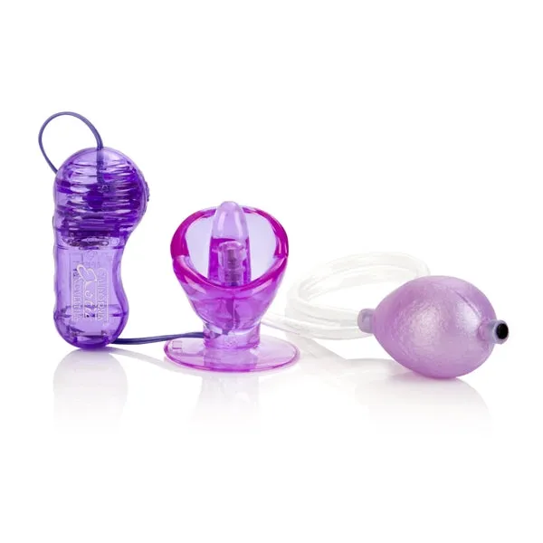 California Exotic Novelties Female Sex Toys Shanes World Vibrating Turbo Suction Tongue Stimulator