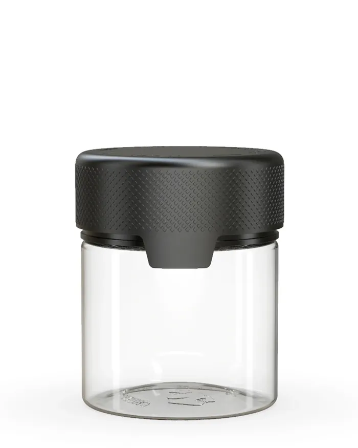 Chubby Gorilla 90CC3FLOZ90ML Aviator CR Container With Inner Seal Tamper Clear NaturalOpaque Black Lid Chubby Gorilla Anal