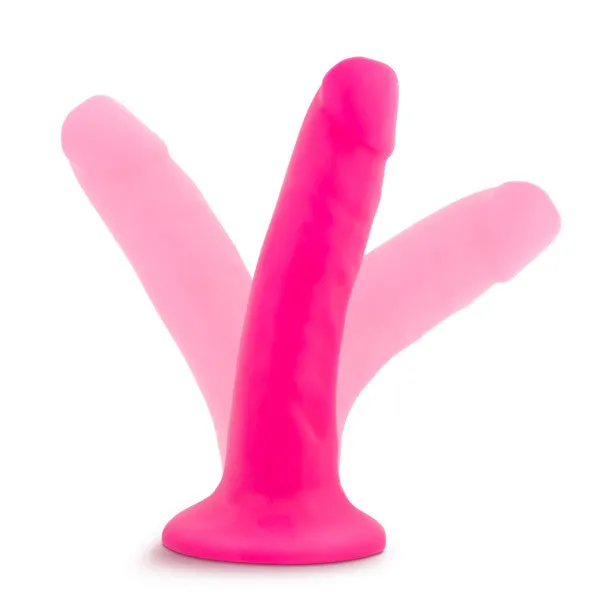 Dildos Blush Novelties Neo 55 Dual Density Cock Neon Pink 
