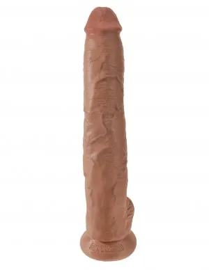 Dildos Pipedream Products King Cock 14 Cock WBalls Tan 