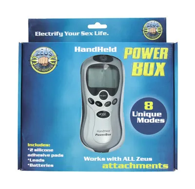 Dildos XR Brands Zeus Electrosex Hand Held Powerbox 8 Modes