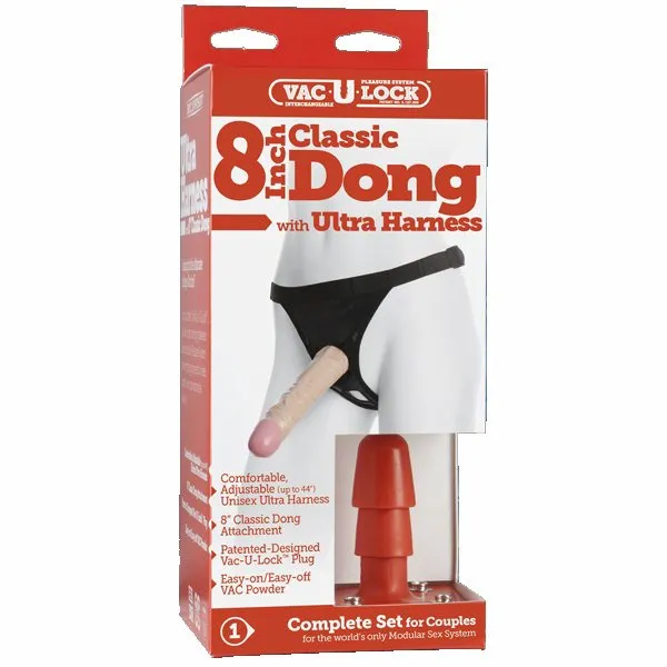 Doc Johnson Novelties Male Sex Toys Ultra Harness 2 Plug With 8in