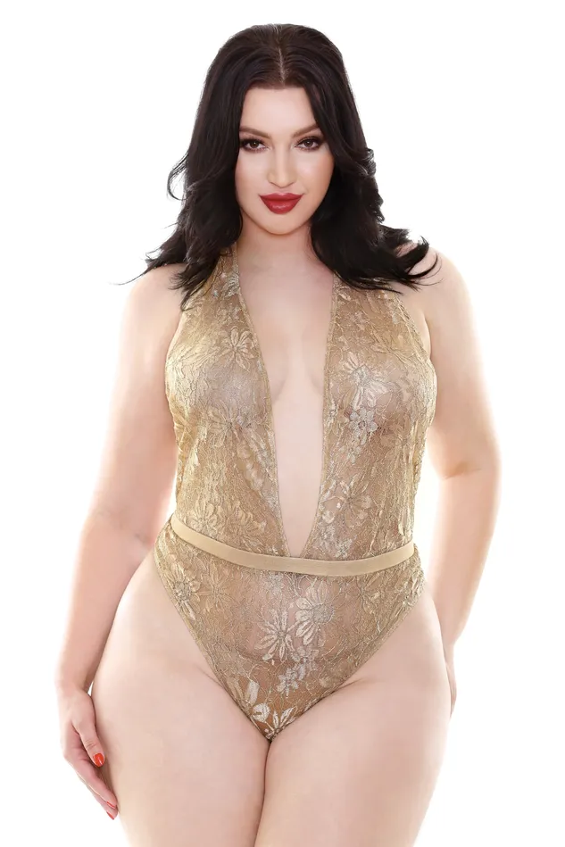 Fantasy Lingerie Vibrators Champagne Wishes Teddy 3x4x