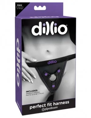 Female Sex Toys Dillio Perfect Fit Harness Purple Pipedream Products