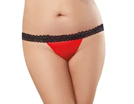 Female Sex Toys Dream Girl Lingerie Open Back Panty 4xl RedBlack