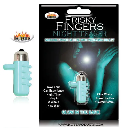 HOTT Products Dildos Frisky Fingers Glow In The Dark