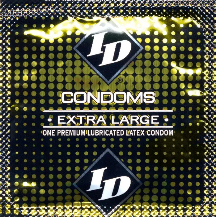 ID Lube Male Sex Toys Id Extra Large Condom 3pk