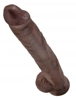 King Cock 14 Cock WBalls Brown Pipedream Products Dildos