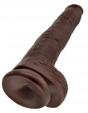 King Cock 14 Cock WBalls Brown Pipedream Products Dildos