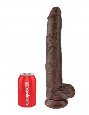 King Cock 14 Cock WBalls Brown Pipedream Products Dildos