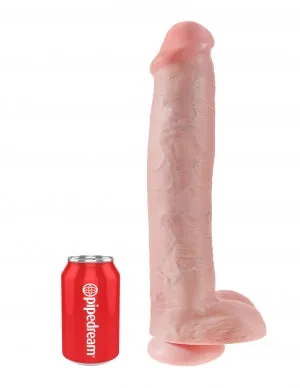 King Cock 15 Cock WBalls Flesh Pipedream Products Dildos
